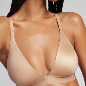 Glacé Triangle Bra in Buff
